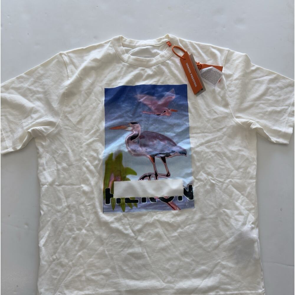Heron Preston censored heron as tee ivory Purple XL